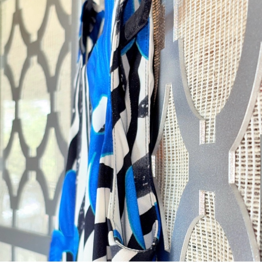 AGB Black and White Zebra Print Resort Sheath Dress - Picture 4 of 7